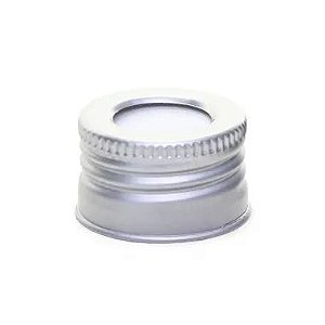 TAMPA PARA AROMATIZADOR ALUMÍNIO PRATA ROSCA 20MM