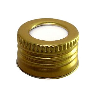 TAMPA PARA AROMATIZADOR ALUMÍNIO DOURADA ROSCA 28MM
