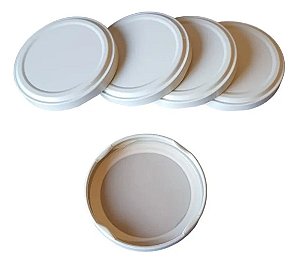 TAMPA DE ALUMÍNIO PARA GELEINHA BRANCA 38MM