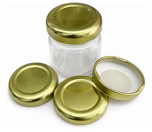 TAMPA DE ALUMÍNIO PARA GELEINHA DOURADA 38MM