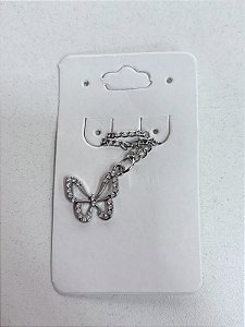 ENFEITE DECORATIVO PARA DIFUSOR DE VARETAS- BORBOLETA PRATA