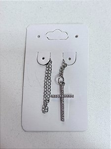 ENFEITE DECORATIVO PARA DIFUSOR DE VARETAS- CRUZ PRATA