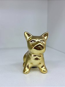 ENFEITE CACHORRO METALIZADO DOURADO