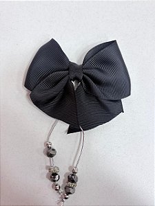 LAÇO PARA DECORAR FRASCOS DE DIFUSOR DE VARETAS-LUXO PRETO