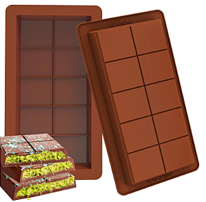 FORMA DE SILICONE PARA SABONETE BARRA CHOCOLATE