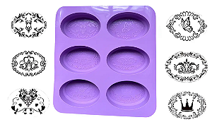 FORMA DE SILICONE PARA SABONETE COM FIGURAS
