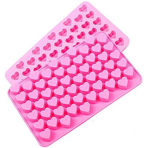 FORMA DE SILICONE PARA ARTESANATO MINI CORAÇÕES