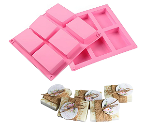FORMA DE SILICONE PARA SABONETE RETANGULAR