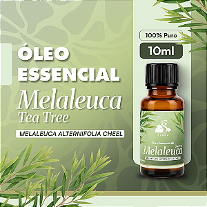 ÓLEO ESSENCIAL DE MELALEUCA VEGANO E ORGÂNICO 10 ML