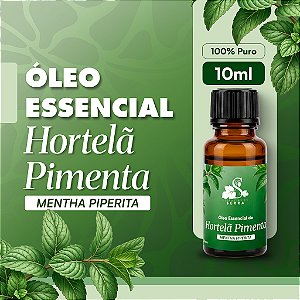 ÓLEO ESSENCIAL DE HORTELÃ PIMENTA VEGANO E ORGÂNICO 10 ML