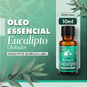ÓLEO ESSENCIAL DE EUCALIPTO VEGANO E ORGÂNICO 10 ML