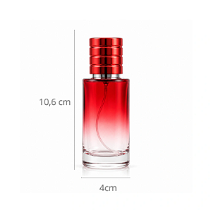 FRASCO DE VIDRO PERFUME SAUVAGE VERMELHO 50ML