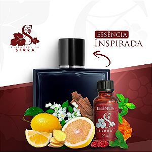 ESSÊNCIA INSP.  BLEU CHANEL PERFUMARIA FINA 20 ML