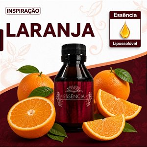 LARANJA 100ML ESSÊNCIA LIPOSOLÚVEL - PREMIUM E CONCENTRADA PARA VELAS, SABONETES E COSMÉTICOS ARTESANAIS