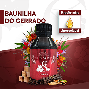 BAUNILHA DO CERRADO 100ML ESSÊNCIA LIPOSOLÚVEL - PREMIUM E CONCENTRADA PARA VELAS, SABONETES E COSMÉTICOS ARTESANAIS
