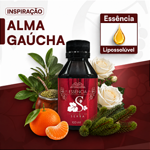 ALMA GAÚCHA 100ML ESSÊNCIA LIPOSOLÚVEL - PREMIUM E CONCENTRADA PARA VELAS, SABONETES E COSMÉTICOS ARTESANAIS
