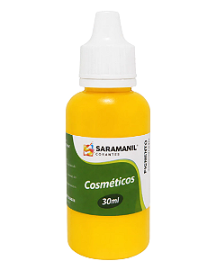 PIGMENTO LÍQUIDO AMARELO P/ SABONETES E COSMÉTICOS 30ML - SARAMANIL
