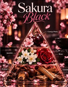 SAKURA BLACK 100ML ESSÊNCIA LIPOSOLÚVEL - PREMIUM E CONCENTRADA PARA VELAS, SABONETES E COSMÉTICOS ARTESANAIS