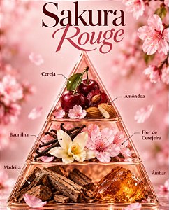 SAKURA ROUGE 100ML ESSÊNCIA LIPOSOLÚVEL - PREMIUM E CONCENTRADA PARA VELAS, SABONETES E COSMÉTICOS ARTESANAIS