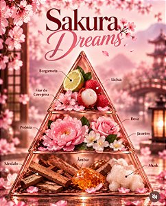 SAKURA DREAMS 100ML ESSÊNCIA LIPOSOLÚVEL - PREMIUM E CONCENTRADA PARA VELAS, SABONETES E COSMÉTICOS ARTESANAIS