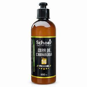 Cera de Carnaúba Premium 500ml Brilho Profissional Proteção Automotiva Scheer