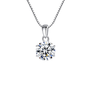 Colar Dianne Luz em Prata 925 com Zircônia 8mm