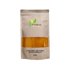 Cúrcuma 100% Pura em Pó  Premium 250G À Orgânica