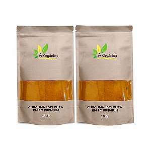 Kit 2 Cúrcuma Pura em Pó Premium 100g