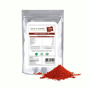 Paprica Defumada 1kg, Raiz e Sabor Tempero Natural
