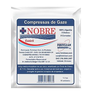 GAZE 9 FIOS NÃO ESTÉRIL NOBRE SLIM  PCT 180G