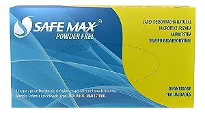 LUVA P/ PROCED SEM PO POLIMERIZADA SAFEMAX TAM P - CX 100 UN