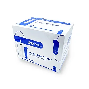 SERINGA S/ AGULHA 60ML BICO CATETER MEDIX CX 25 UN