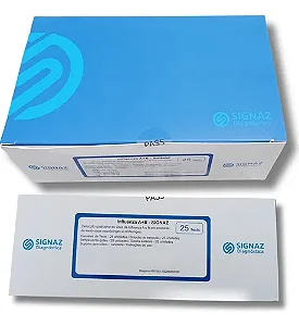 TESTE RÁPIDO INFLUENZA A+B SIGNAZ CX 25 UN