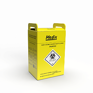 COLETOR MAT. PERFUROCORTANTE AMARELO PREMIUM 3L MEDIX UN