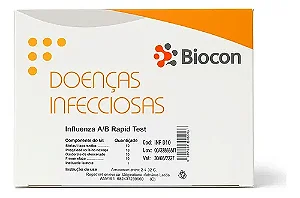TESTE RÁPIDO INFLUENZA A+B BIOCON CX 10 UN