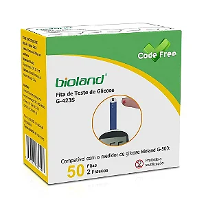 FITA DE TESTE DE GLICOSE BIOLAND CX 50 UN
