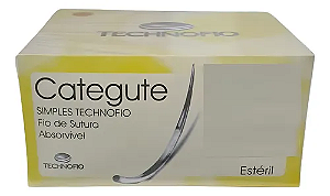 FIO CATEGUTE SIMPLES 2-0 75CM 3/8 20MM TECHNOFIO CX 24UN