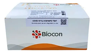 TESTE RÁPIDO COVID-19 / INFLUENZA A+B BIOCON CX 10 UN