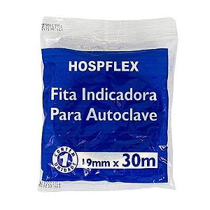 FITA AUTOCLAVE PAPEL CREPE 19MM X 30M HOSPFLEX UN
