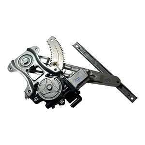 Máquina e motor de vidro elétrico Nissan Tiida Hatch e sedan 2007 a 2013 Traseira direita