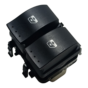 Botão de vidro elétrico duplo Fundo Branco Renault Sandero / Logan / Duster portas traseira