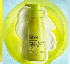 CREME DESODORANTE NUTRITIVO PARA O CORPO TODODIA CAPIM LIMÃO E HORTELÃ 400ML