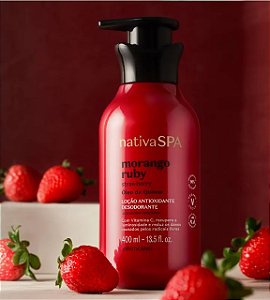 LOÇÃO ANTIOXIDANTE DESODORNTE CORPORAL NATIVA SPA MORANDO RUBY 400ML
