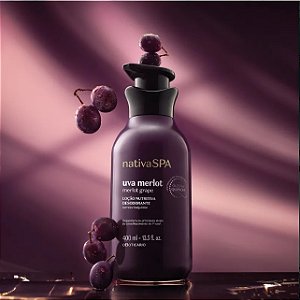 LOÇÃO NUTRITIVA DESODORANTE NATIVA SPA UVA MERLOT  400ML