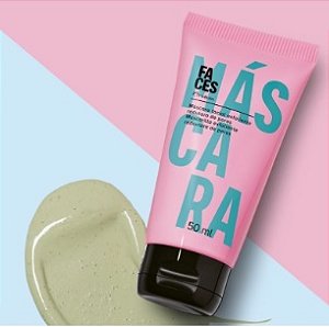 MÁSCARA FACIAL ESFOLIANTE REDUTORA DE POROS NATURA FACES 50ML