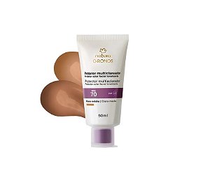 PROTETOR SOLAR FACIAL TONALIZANTE MULTICLAREADOR NATURA CHRONOS 50ML
