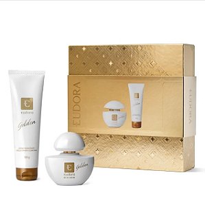 Kit Presente Golden: Eau De Parfum 35ml + Creme Hidratante Desodorante Corporal 100g