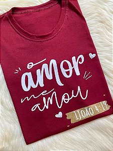Camiseta Feminina O amor Me Amou - Marçala