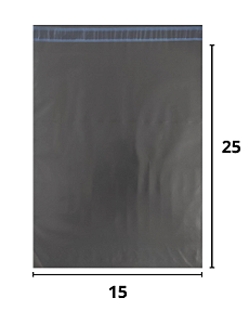 Envelope de Segurança Eco Cinza 15x25