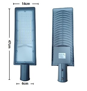 Luminária Led Pública Poste Rua Smd 150w Prova Dágua Bivolt Branco Frio 6500k